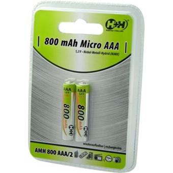 piles rechargeables 800 mah nimh type aaa lr03 1 2v piles